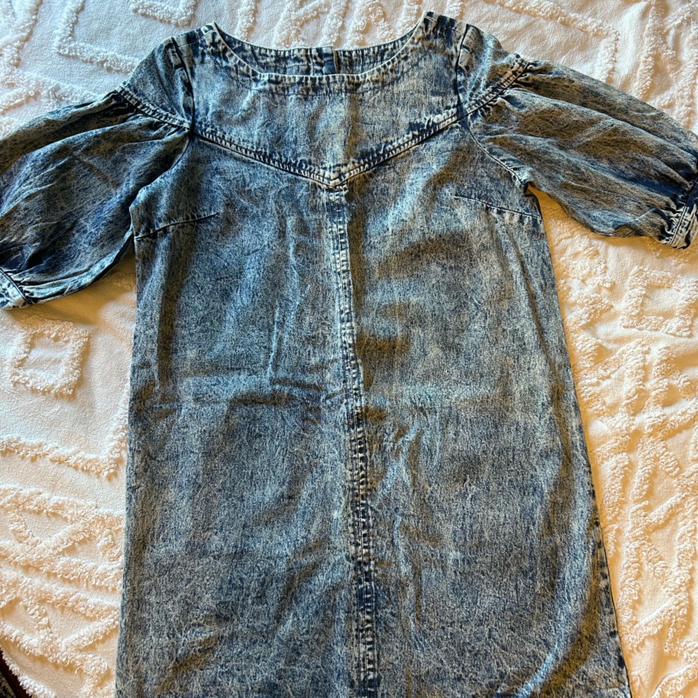Fate DenimDress Blue Acid Wash